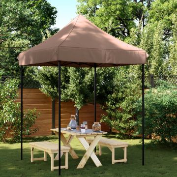 Gossi cort de petrecere pliabil pop-up, 200x200x306 cm, maro