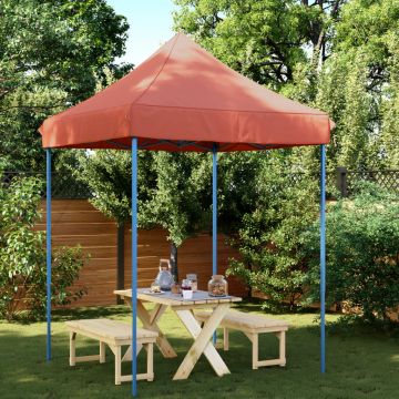 Gossi cort de petrecere pliabil pop-up, 200x200x306 cm, teracota