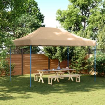 Gossi cort de petrecere pliabil pop-up, 410x279x315 cm, bej