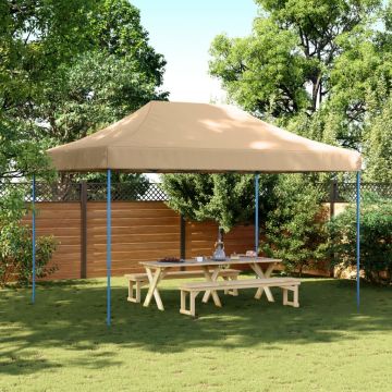 Gossi cort de petrecere pliabil pop-up, 440x292x315 cm, bej