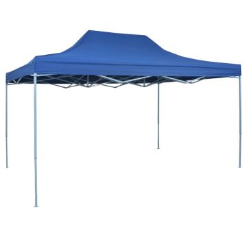 Gossi cort de petrecere pliabil profesional, albastru, 3 x 4 m, otel