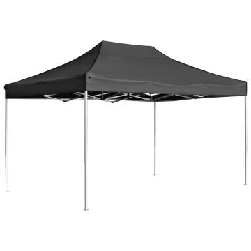 Gossi cort de petrecere pliabil profesional antracit 4,5x3 m aluminiu