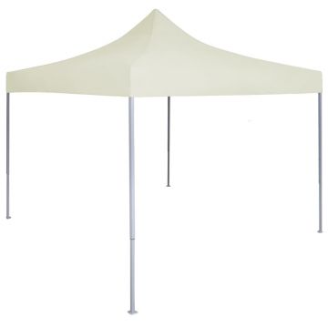 Gossi cort de petrecere pliabil profesional, crem, 2 x 2 m, otel
