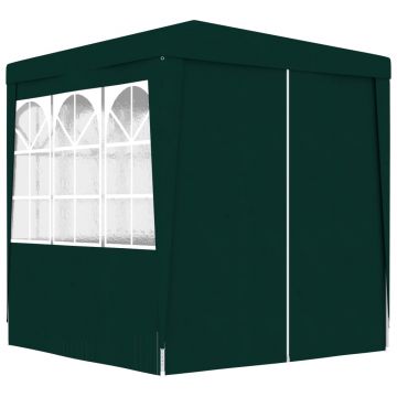 Gossi cort de petrecere profesional cu pereti verde 2 x 2 m, 90 g/m2