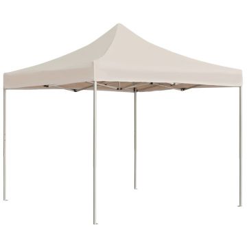 Gossi cort de petrecere profesional pliabil, crem, 2 x 2 m, aluminiu