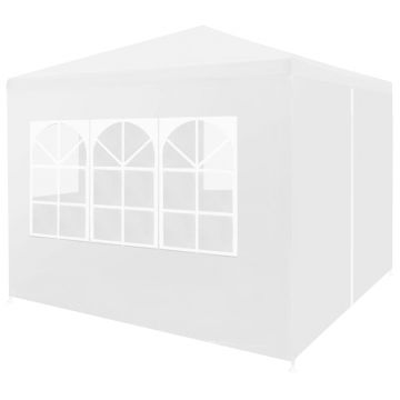 Gossi cort pentru petrecere, alb, 3 x 3 m