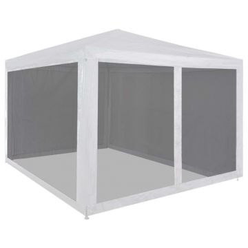 Gossi cort pliabil de petrecere cu 4 pereti din plasa, 3 x 3 m