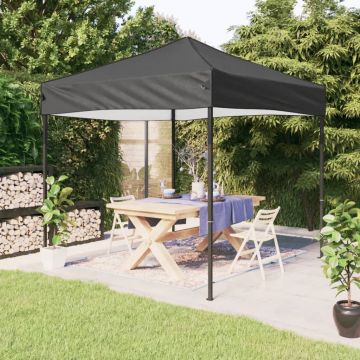Gossi cort pliabil pentru petrecere, antracit, 2x2 m