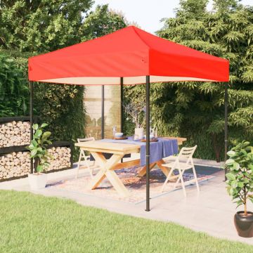 Gossi cort pliabil pentru petrecere, rosu, 3x3 m