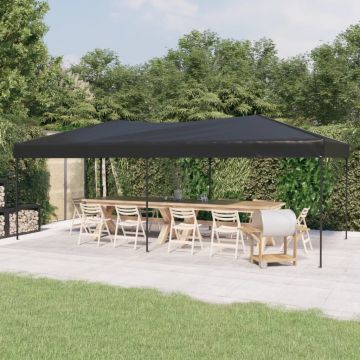 Gossi cort pliabil pentru petreceri, antracit, 3x6 m