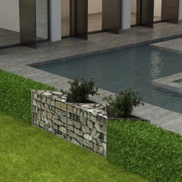 Gossi cos gabion, 120 x 30 x 50 cm, otel galvanizat