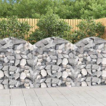Gossi cos gabion arcuit, 100x30x100/120 cm, fier galvanizat