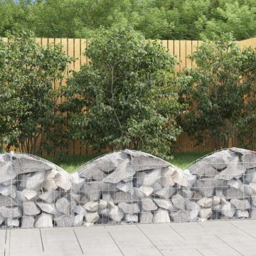 Gossi cos gabion arcuit, 100x30x40/60 cm, fier galvanizat