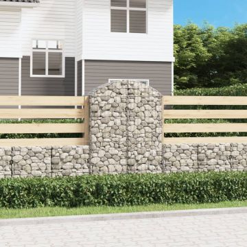 Gossi cos gabion arcuit, 100x50x140/160 cm, fier galvanizat