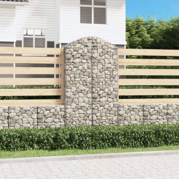 Gossi cos gabion arcuit, 100x50x180/200 cm, fier galvanizat