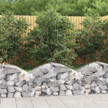 Gossi cos gabion arcuit, 100x50x40/60 cm, fier galvanizat