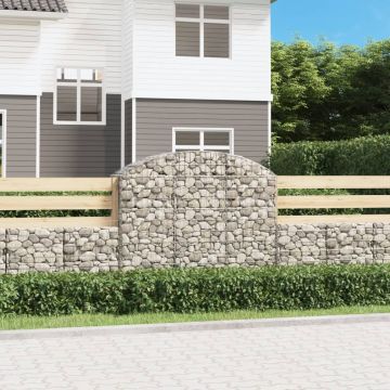 Gossi cos gabion arcuit, 150x50x120/140 cm, fier galvanizat