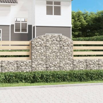 Gossi cos gabion arcuit, 150x50x140/160 cm, fier galvanizat