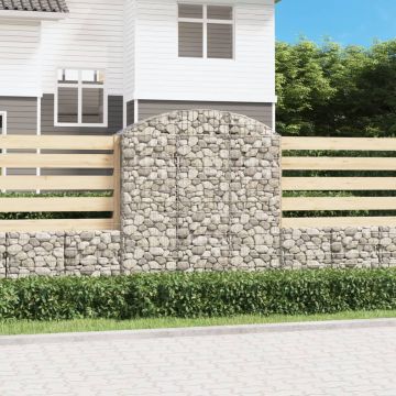 Gossi cos gabion arcuit, 150x50x160/180 cm, fier galvanizat