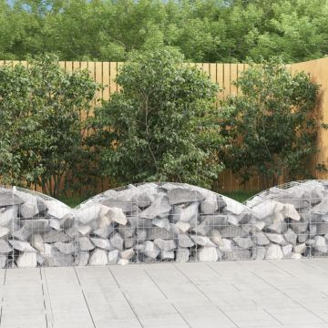 Gossi cos gabion arcuit, 150x50x40/60 cm, fier galvanizat