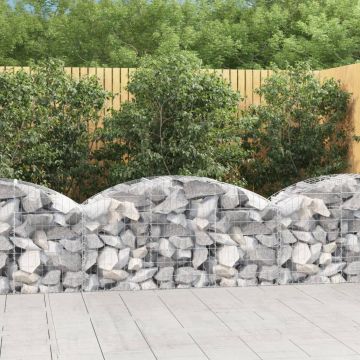 Gossi cos gabion arcuit, 150x50x60/80 cm, fier galvanizat
