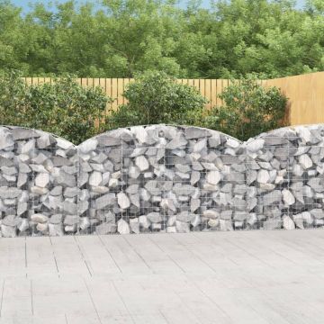 Gossi cos gabion arcuit 200x30x100/120 cm fier galvanizat