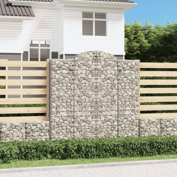 Gossi cos gabion arcuit 200x30x200/220 cm fier galvanizat