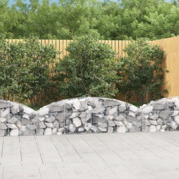 Gossi cos gabion arcuit, 200x30x40/60 cm, fier galvanizat
