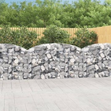 Gossi cos gabion arcuit 200x50x100/120 cm fier galvanizat