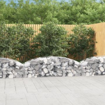 Gossi cos gabion arcuit, 200x50x40/60 cm, fier galvanizat