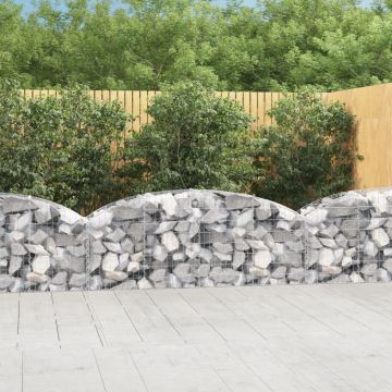 Gossi cos gabion arcuit 200x50x60/80 cm fier galvanizat
