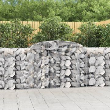 Gossi cos gabion arcuit, 300x50x100/120 cm, fier galvanizat