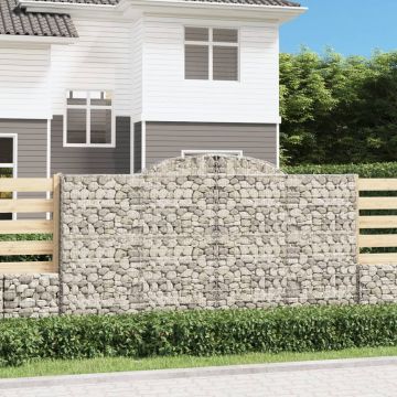 Gossi cos gabion arcuit, 300x50x160/180 cm, fier galvanizat
