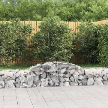 Gossi cos gabion arcuit, 300x50x40/60 cm, fier galvanizat