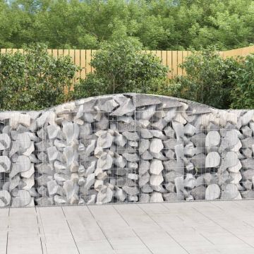 Gossi cos gabion arcuit 400x50x100/120 cm fier galvanizat