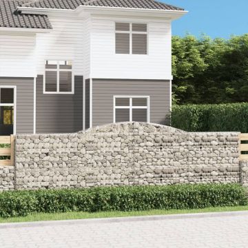 Gossi cos gabion arcuit 400x50x120/140 cm fier galvanizat