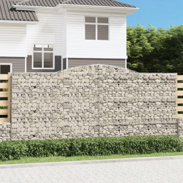 Gossi cos gabion arcuit, 400x50x180/200 cm, fier galvanizat