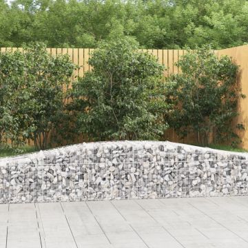 Gossi cos gabion arcuit 400x50x40/60 cm fier galvanizat