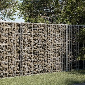 Gossi cos gabion cu capac, 100x100x100 cm, fier galvanizat