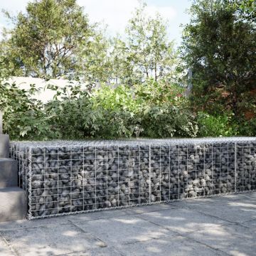 Gossi cos gabion cu capac, 200x100x50 cm, fier galvanizat