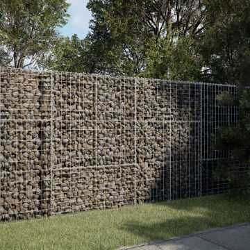 Gossi cos gabion cu capac, 200x50x150 cm, fier galvanizat