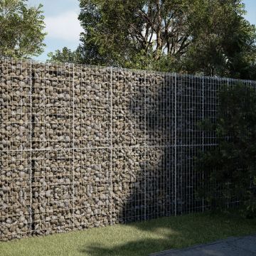 Gossi cos gabion cu capac, 200x50x200 cm, fier galvanizat