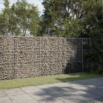 Gossi cos gabion cu capac, 300x100x150 cm, fier galvanizat