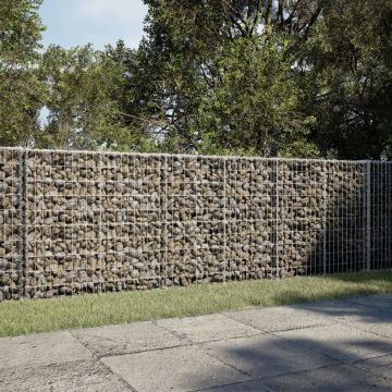 Gossi cos gabion cu capac, 300x50x100 cm, fier galvanizat