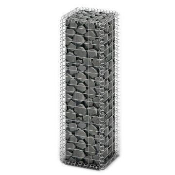 Gossi cos gabion cu capace, sarma galvanizata, 100 x 30 x 30 cm