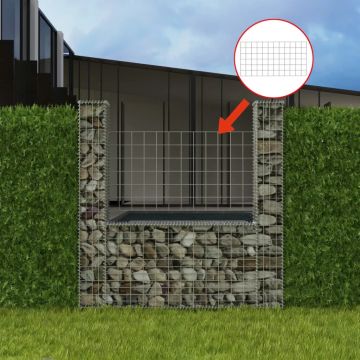 Gossi cos gabion in forma de u, 160 x 20 x 150 cm, otel galvanizat