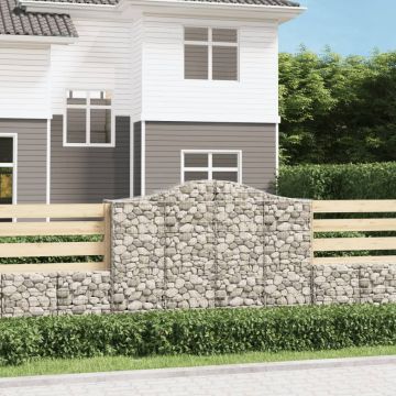 Gossi cosuri gabion arcuite 10 buc, 200x50x140/160cm, fier galvanizat