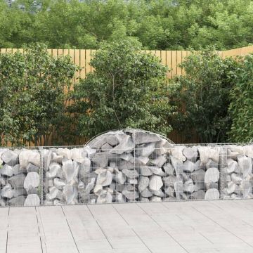 Gossi cosuri gabion arcuite 11 buc, 200x50x60/80 cm, fier galvanizat