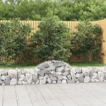 Gossi cosuri gabion arcuite 12 buc, 200x30x40/60 cm, fier galvanizat