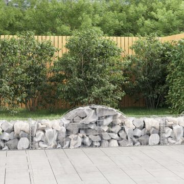 Gossi cosuri gabion arcuite 18 buc., 200x50x40/60 cm, fier galvanizat
